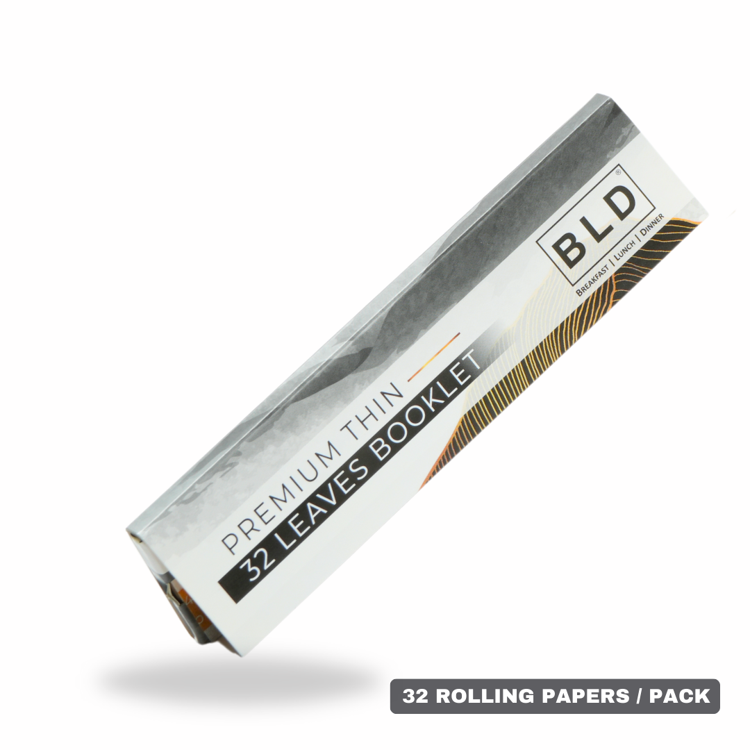 BLD King Size Slim Rolling Papers – Ultra Thin & Smooth Burn | 32 Leaves