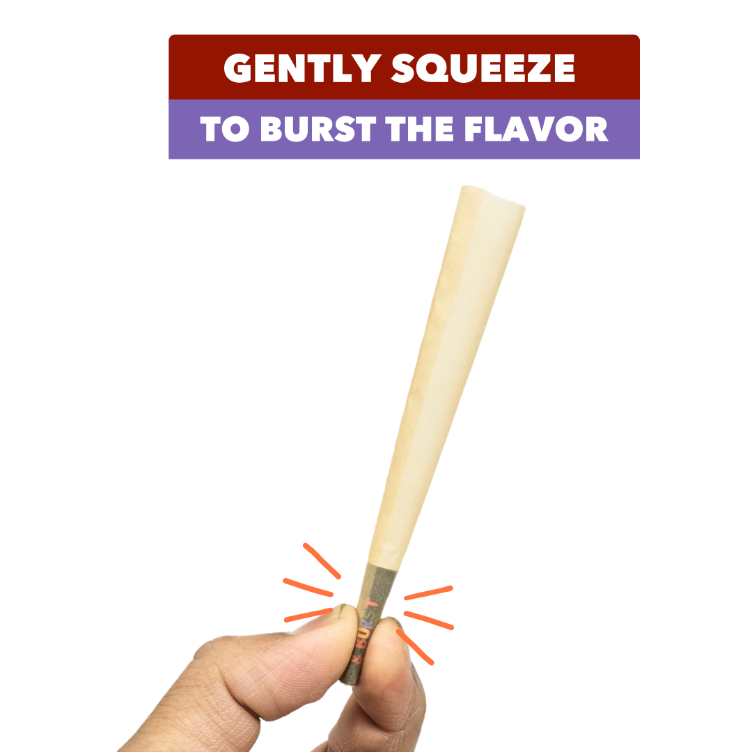 SESH Pop & Burst Flavoured Pre-Rolled Cones – Pack of 6 | 6 Unique Flavours | Easy Fill Design