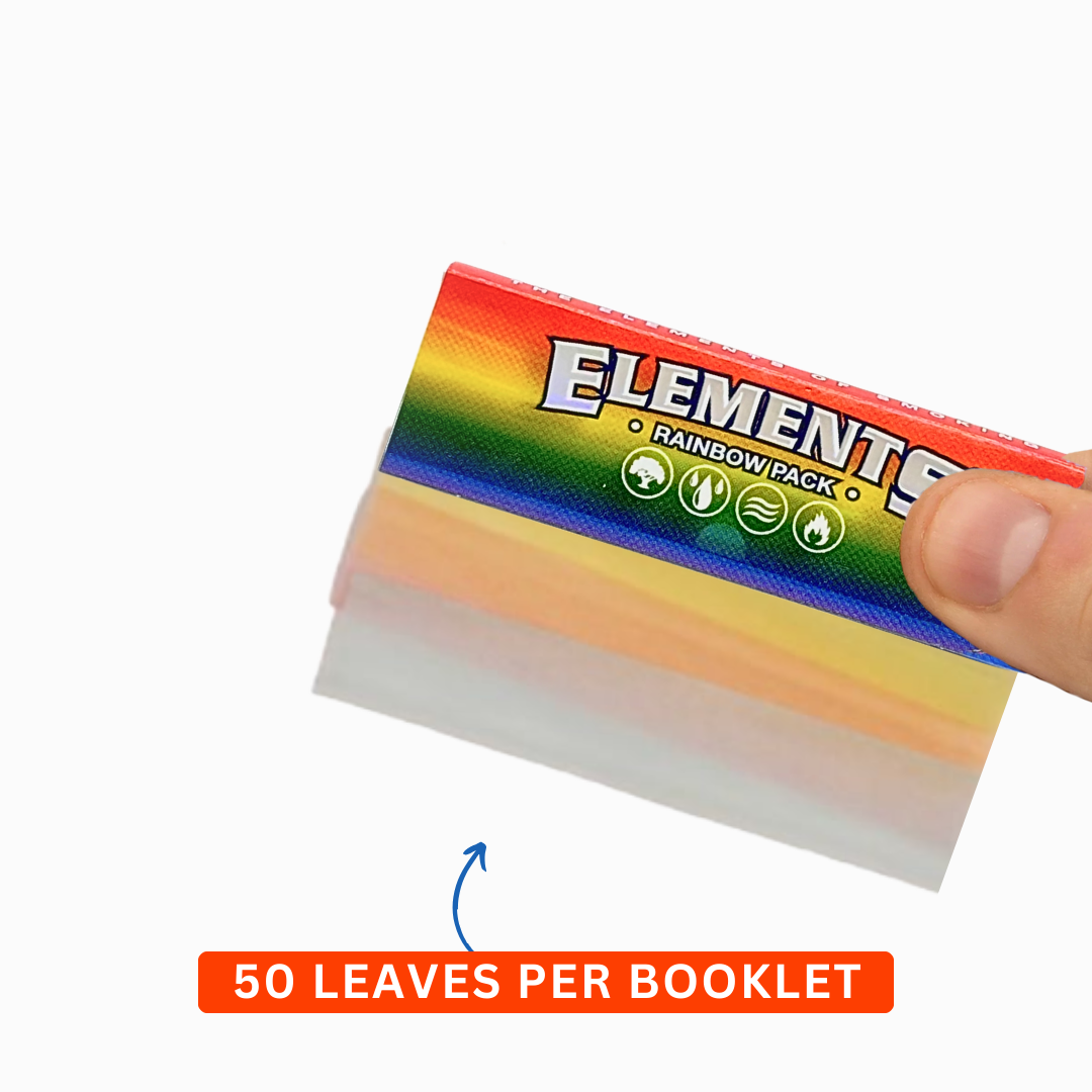 ELEMENTS Rainbow 1 1/4 – 50 Ultra-Thin Leaves Rolling Papers
