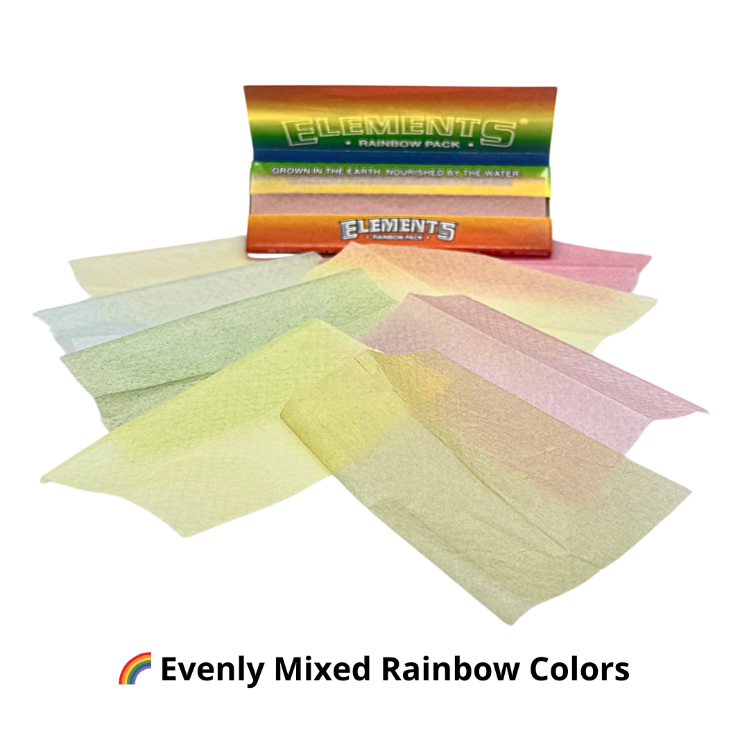ELEMENTS Rainbow 1 1/4 – 50 Ultra-Thin Leaves Rolling Papers