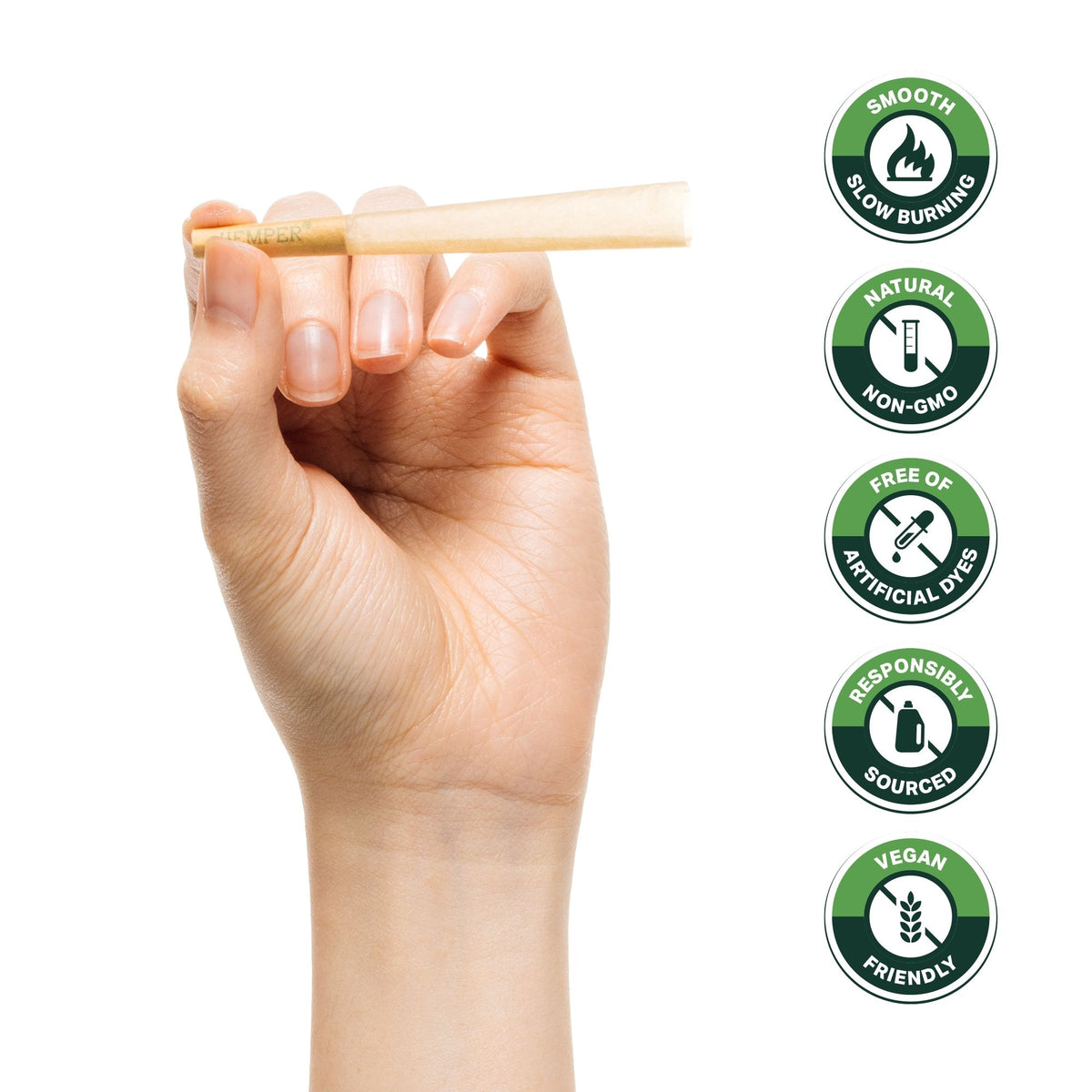 HEMPER 1 1/4 Classic Brown French Paper Cones – Pack of 6