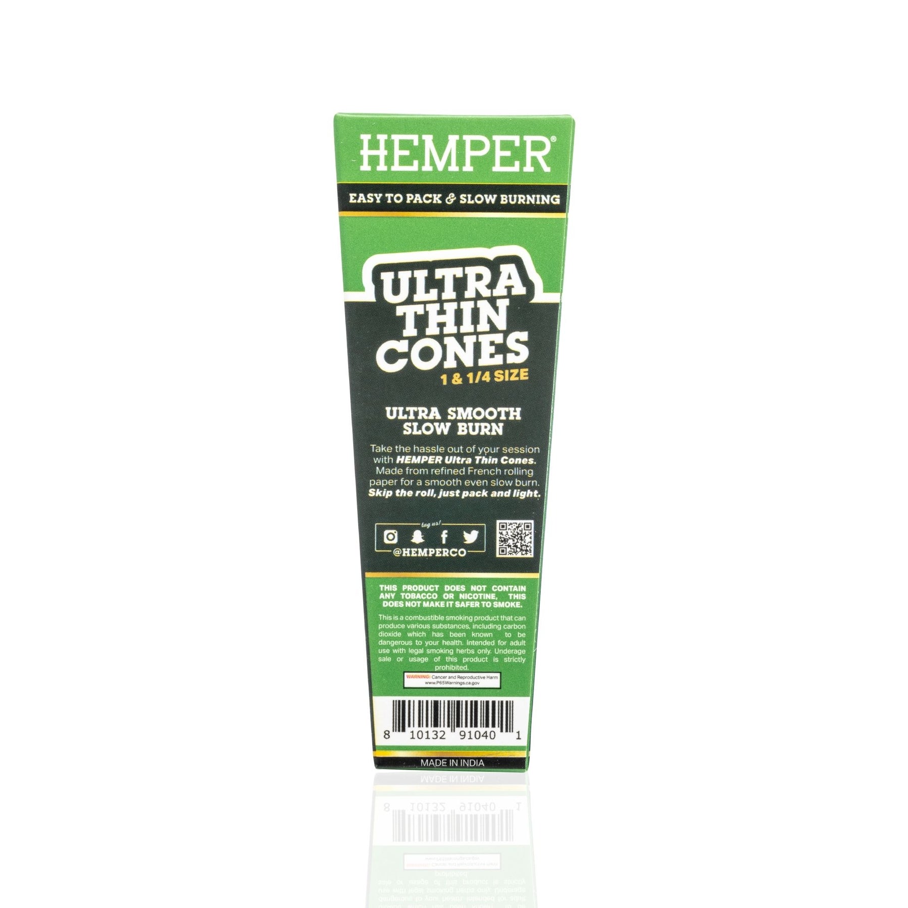 HEMPER 1 1/4 Classic Brown French Paper Cones – Pack of 6