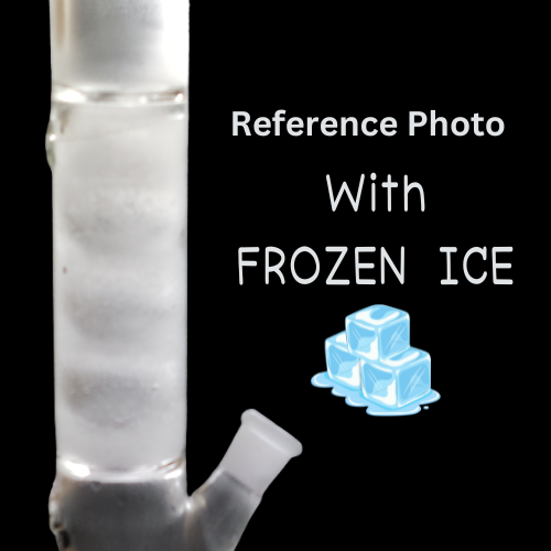 12 INCH STRAIGHT TUBE GLASS BONG WITH ICE-FREEZE