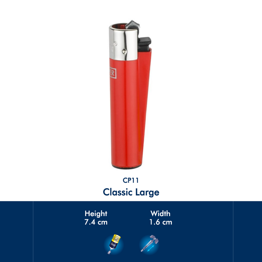 Clipper Lighter – CP11 Series | Refillable | Reflintable | Assorted Design