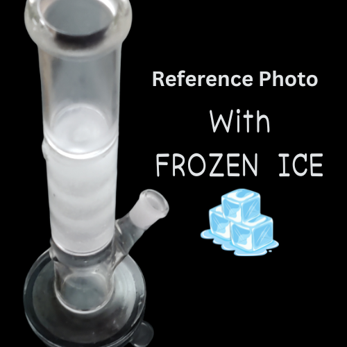 12 INCH STRAIGHT TUBE GLASS BONG WITH ICE-FREEZE