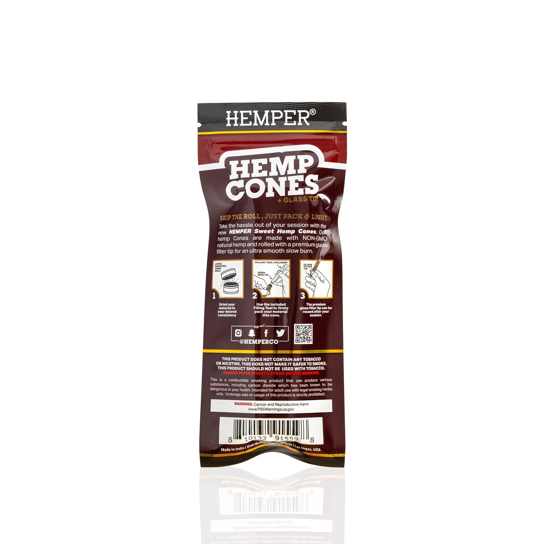 HEMPER Sweet Flavored Cones with Glass Filter Tip – 2-Pack