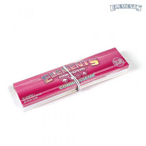 ELEMENTS PINK CONNOISSEUR - KING SIZE ROLLING PAPERS WITH TIPS