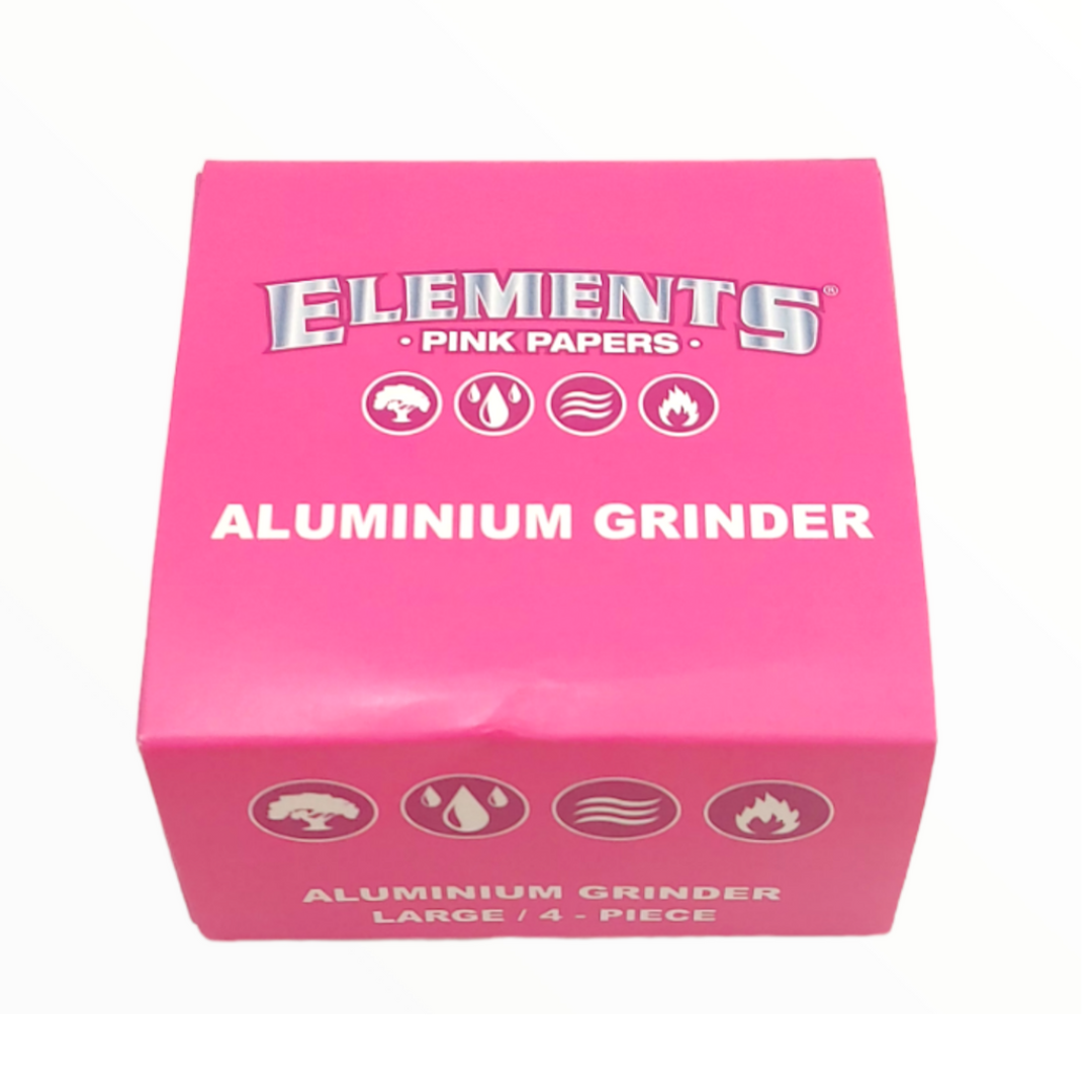 ELEMENTS PINK ALUMINIUM LARGE HERB CRUSHER - 63MM