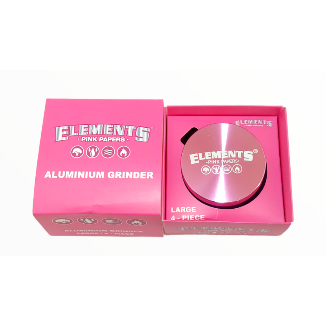 ELEMENTS PINK ALUMINIUM LARGE HERB CRUSHER - 63MM