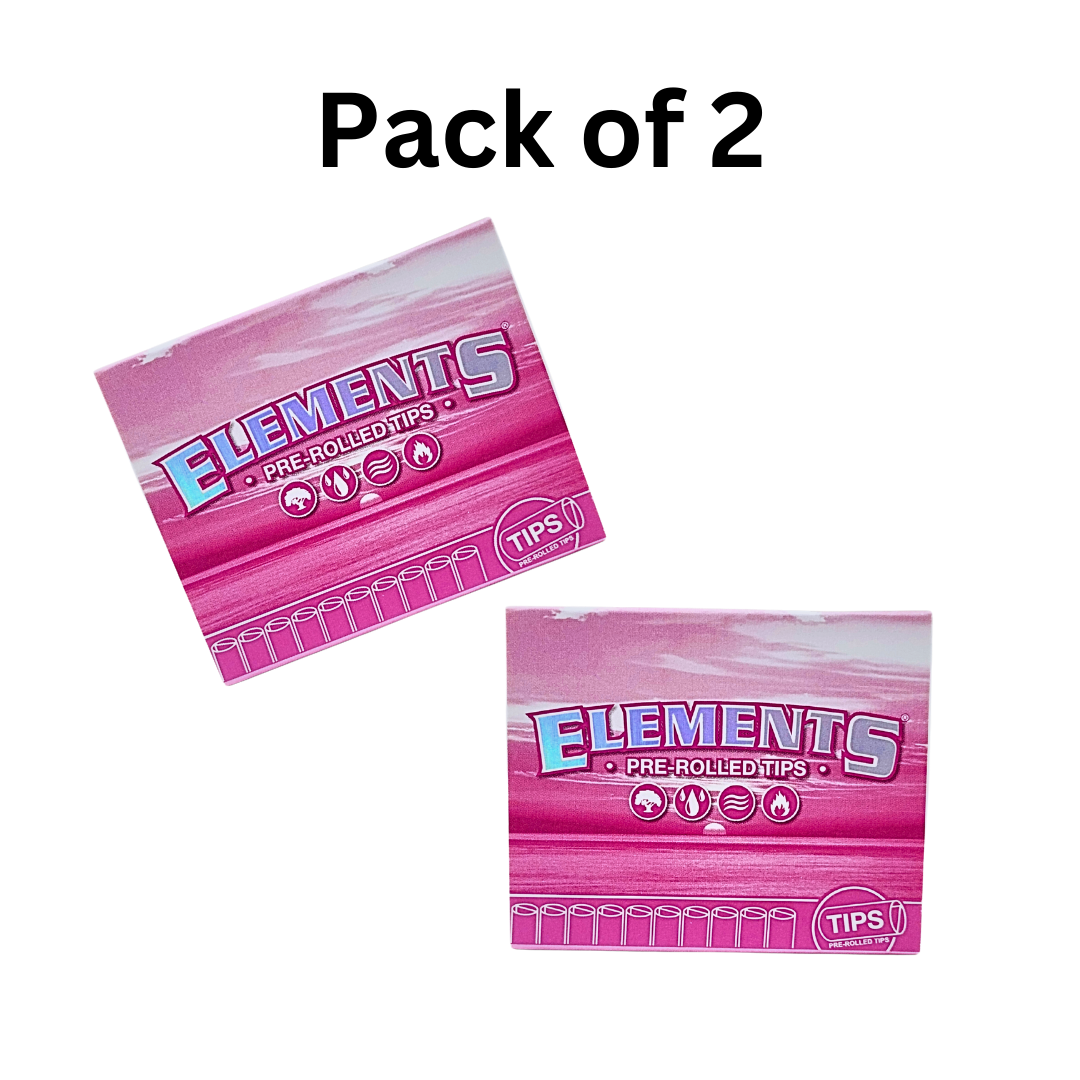 ELEMENTS PINK PREROLLED TIPS, 21 TIPS/booklet