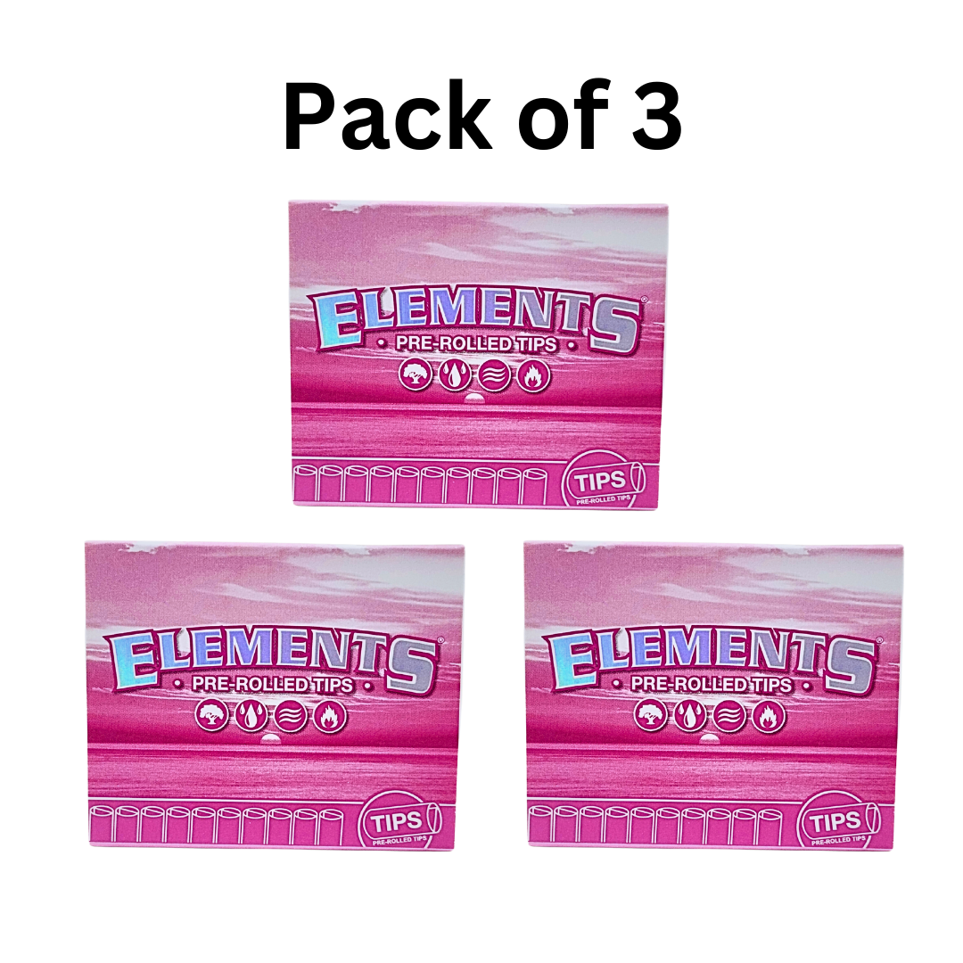 ELEMENTS PINK PREROLLED TIPS, 21 TIPS/booklet