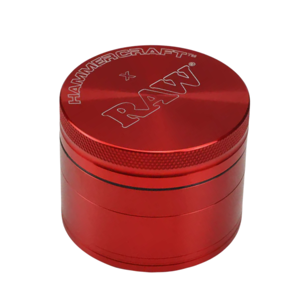 HAMMERCRAFT X RAW ALUMINUM GRINDER 4PT - RED