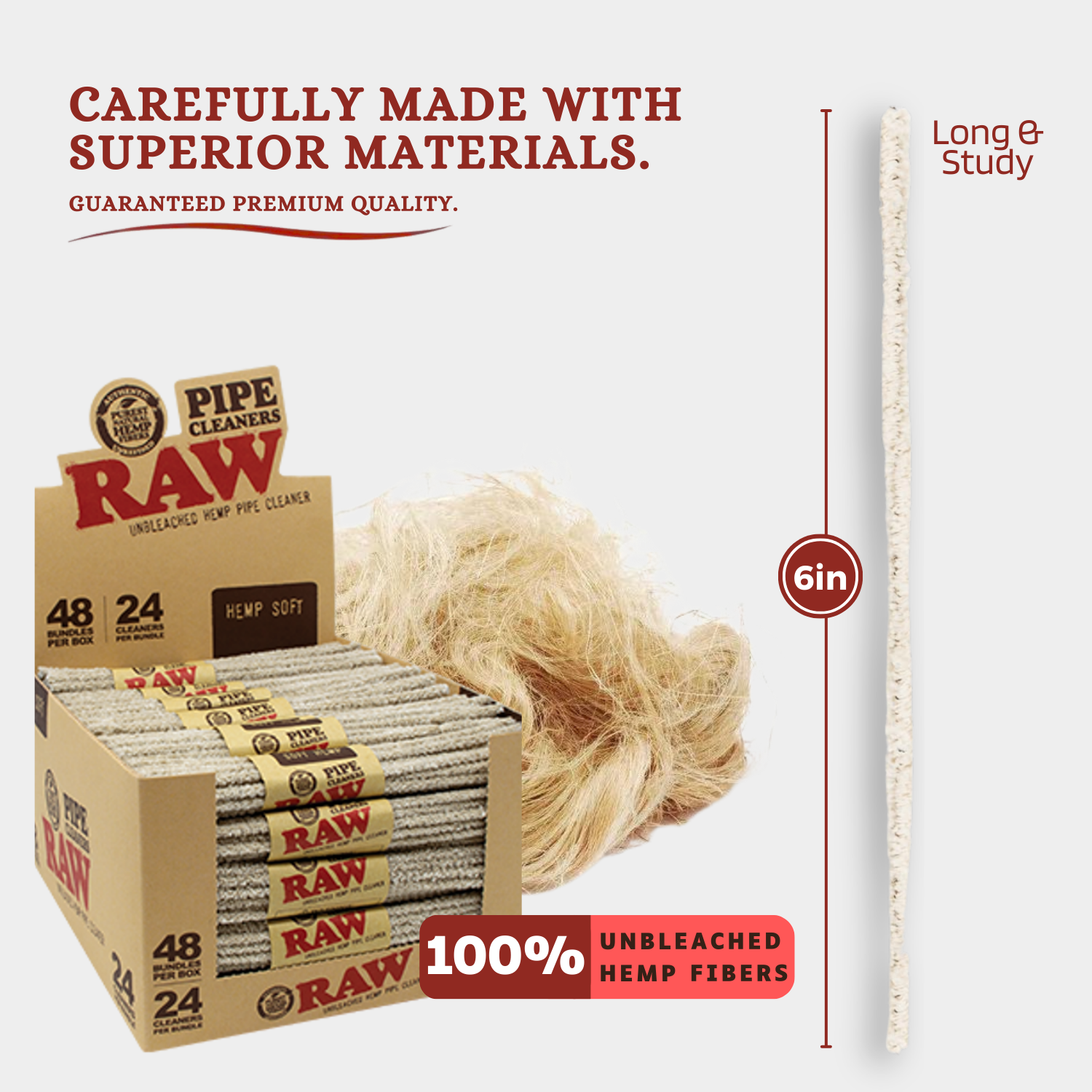 RAW Soft Pipe Cleaners - 24 Bundle