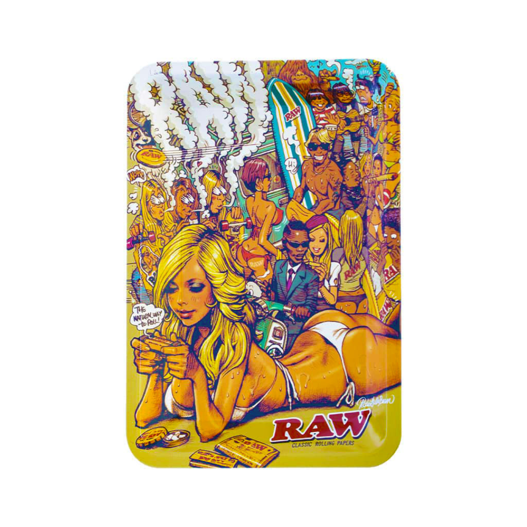 RAW x RJB SUMMER BEACH METAL ROLLING TRAY - MINI