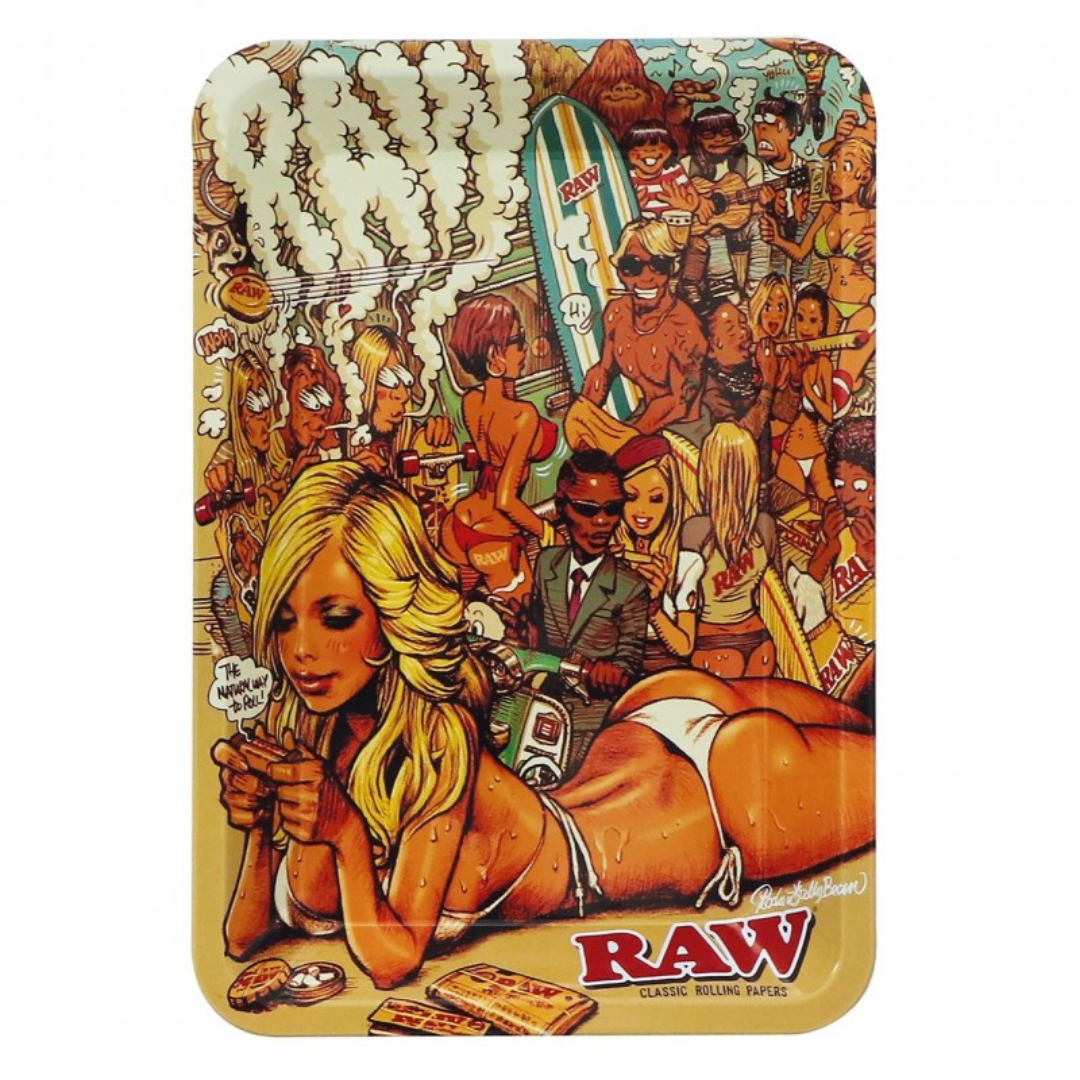 RAW x RJB SUMMER BEACH METAL ROLLING TRAY - MINI