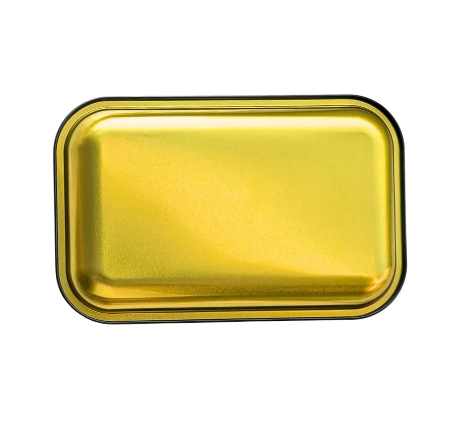 RAW BLACK MONSTER ROLLING TRAY - DURABLE METAL TRAY WITH EYE-CATCHING DESIGN, 17.5 X 27.5 CM