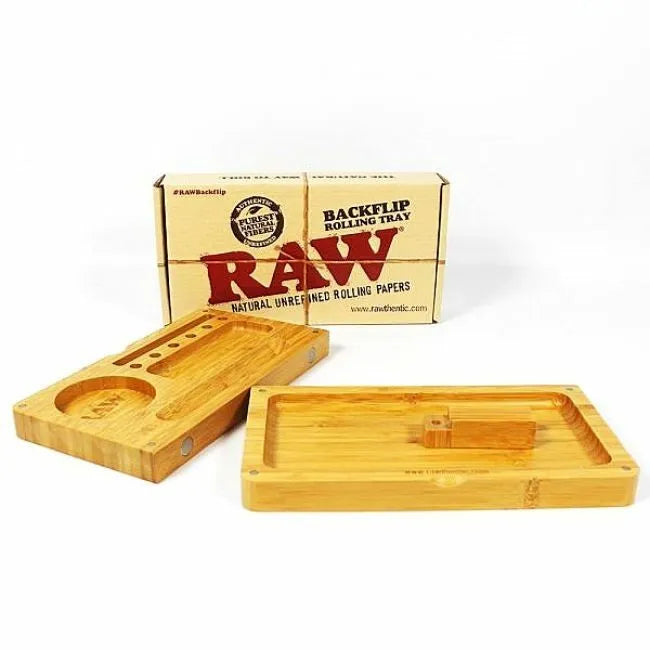 RAW Backflip Bamboo Rolling Tray