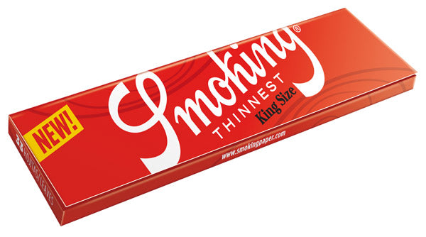 SMOKING Red Thinnest Rolling Paper King Size