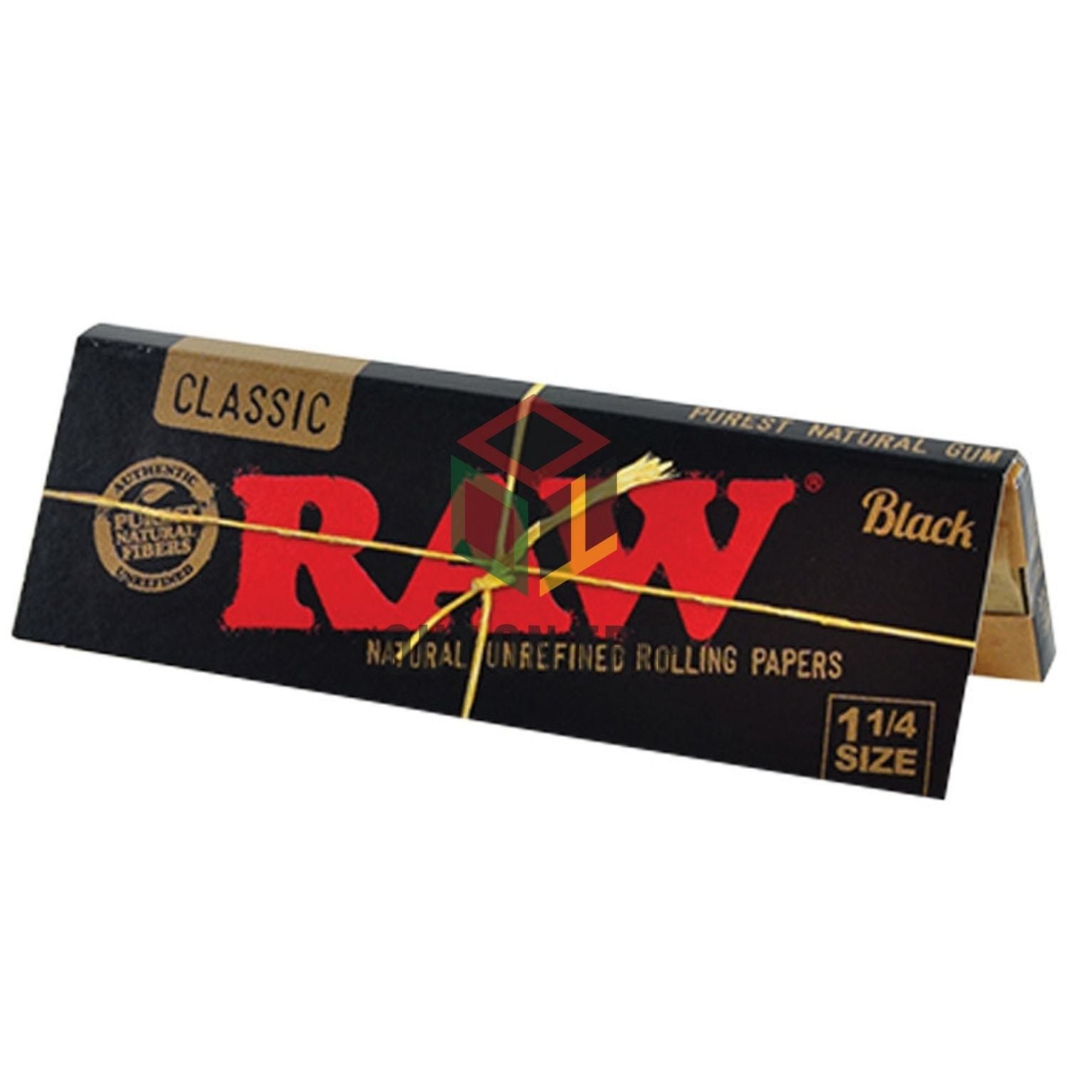 RAW Black Rolling Paper 1 1/4 - 50 Leaves