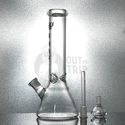 12 INCH CONICAL HEAVY GLASS BONG WITH ICE-CATCHER