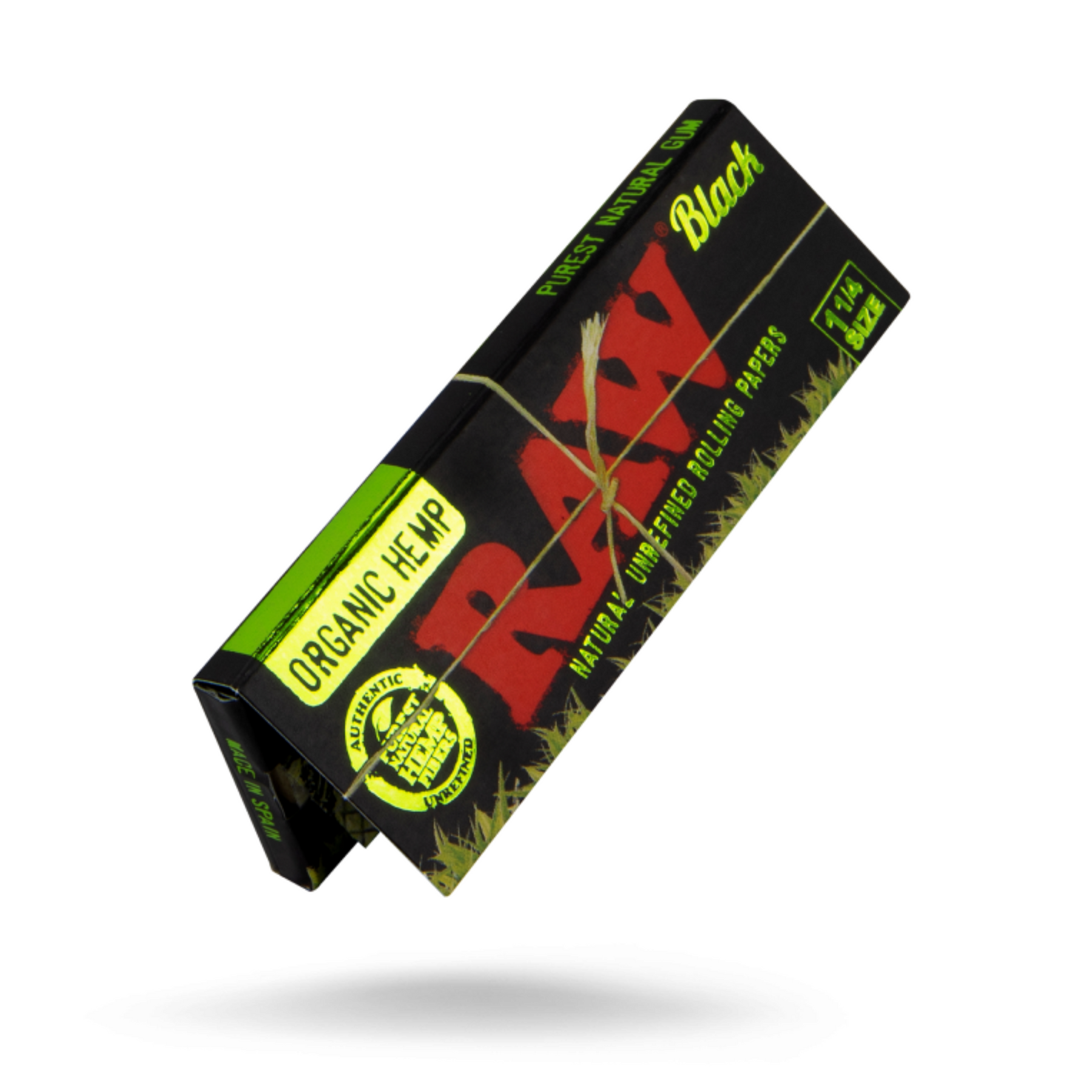 RAW BLACK ORGANIC Rolling Paper 1 1/4 - 50 Leaves