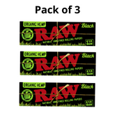RAW BLACK ORGANIC Rolling Paper 1 1/4 - 50 Leaves