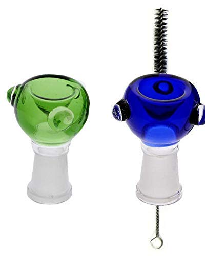 Assorted Colour Female Glass Bong Accessory with Cleaner Kit- 14.4mm