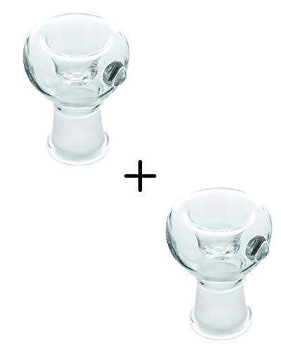 Transparent Female Glass Bong Accessory with Cleaner Kit - 14.4mm