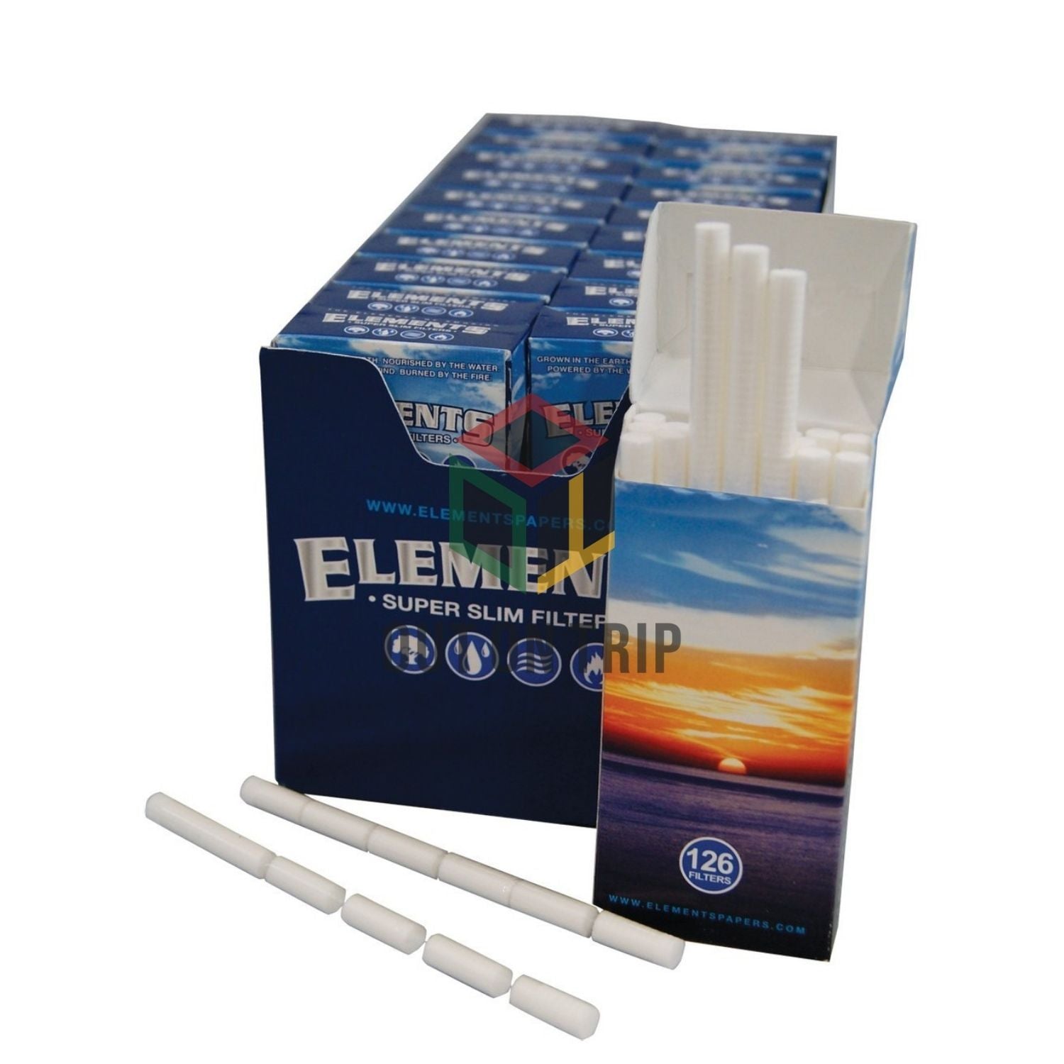 ELEMENTS Slim Filter Tips - 126 Tips