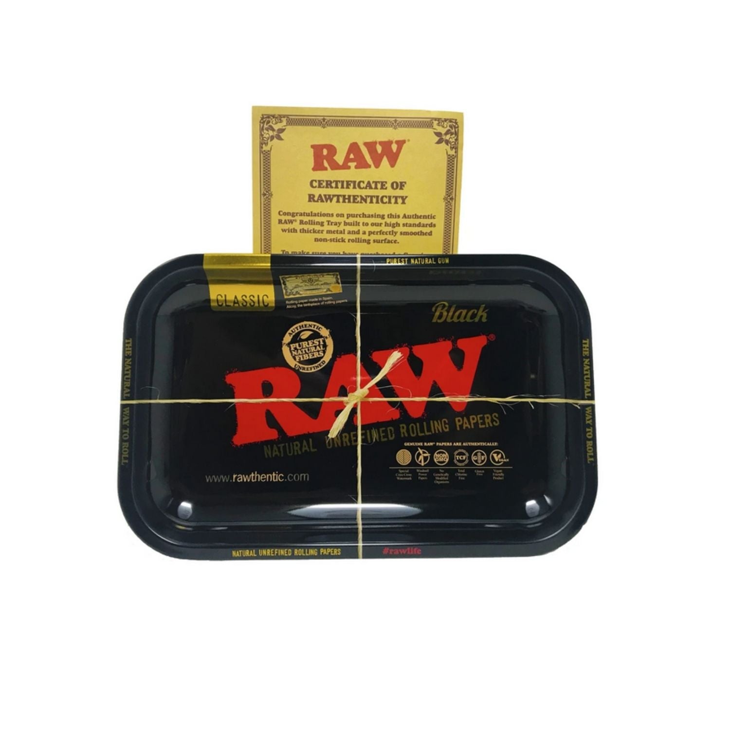 RAW Black Rolling Tray - Small