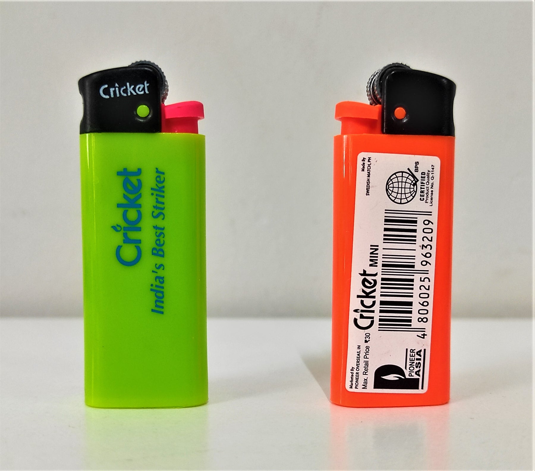 Cricket Disposable Lighters - Mixed Color Fluo (Mini)