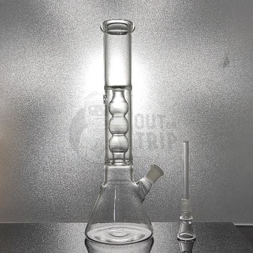 12 INCH CONICAL GLASS BONG WITH ICE-FREEZE