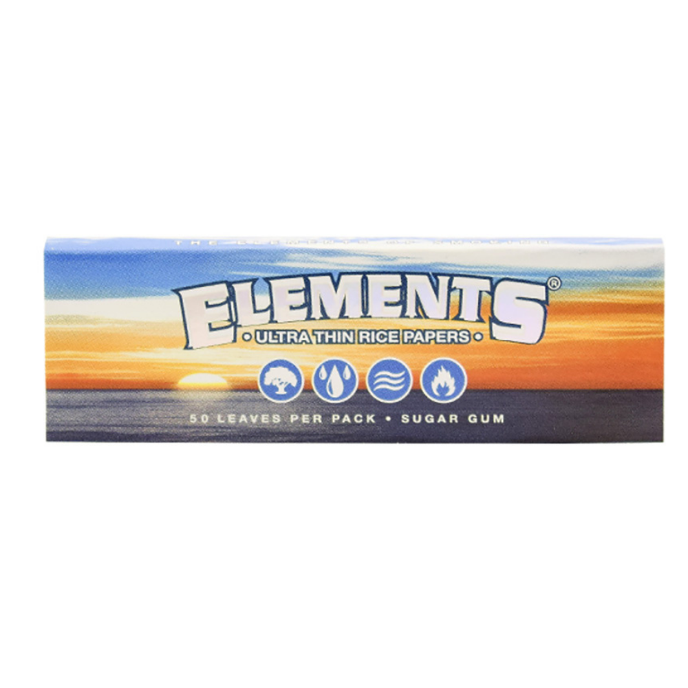 ELEMENTS Rolling Papers Single Wide - 50 Leaves