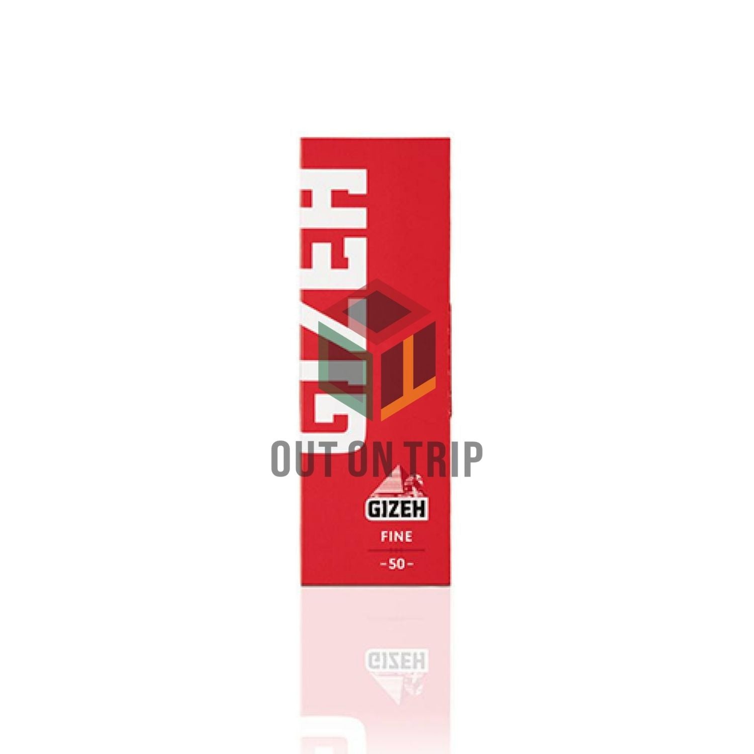 GIZEH Fine Red Rolling Paper Regular Size - 50 Leaves