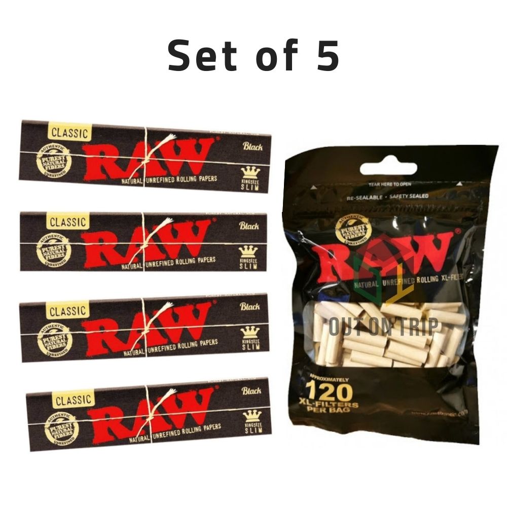 RAW RIZLA CLASSIC KING SIZE SLIM 110MM ROLLING PAPER WITH ROACH FILTER TIPS UK E - Foto 7