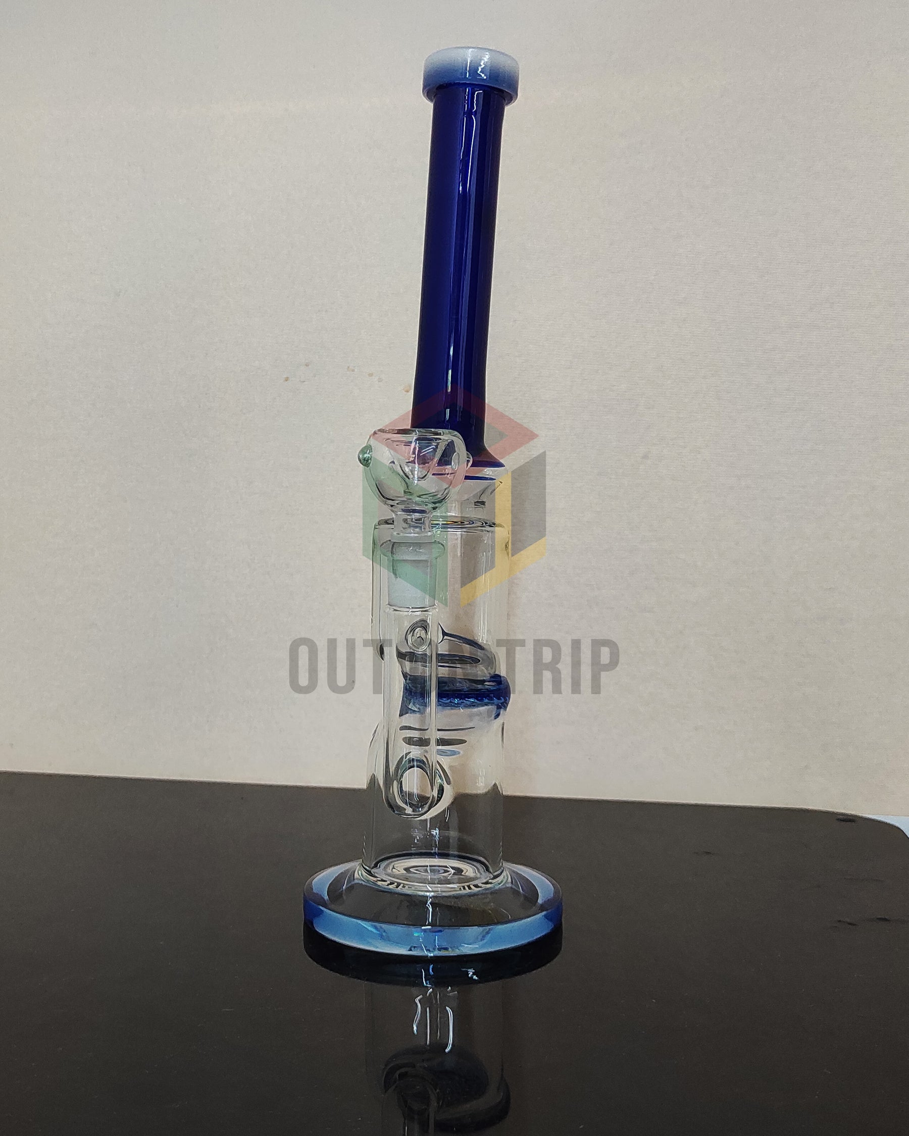 12 Inch Crazy Can Assorted Colors Bong with Honeycomb Percolator