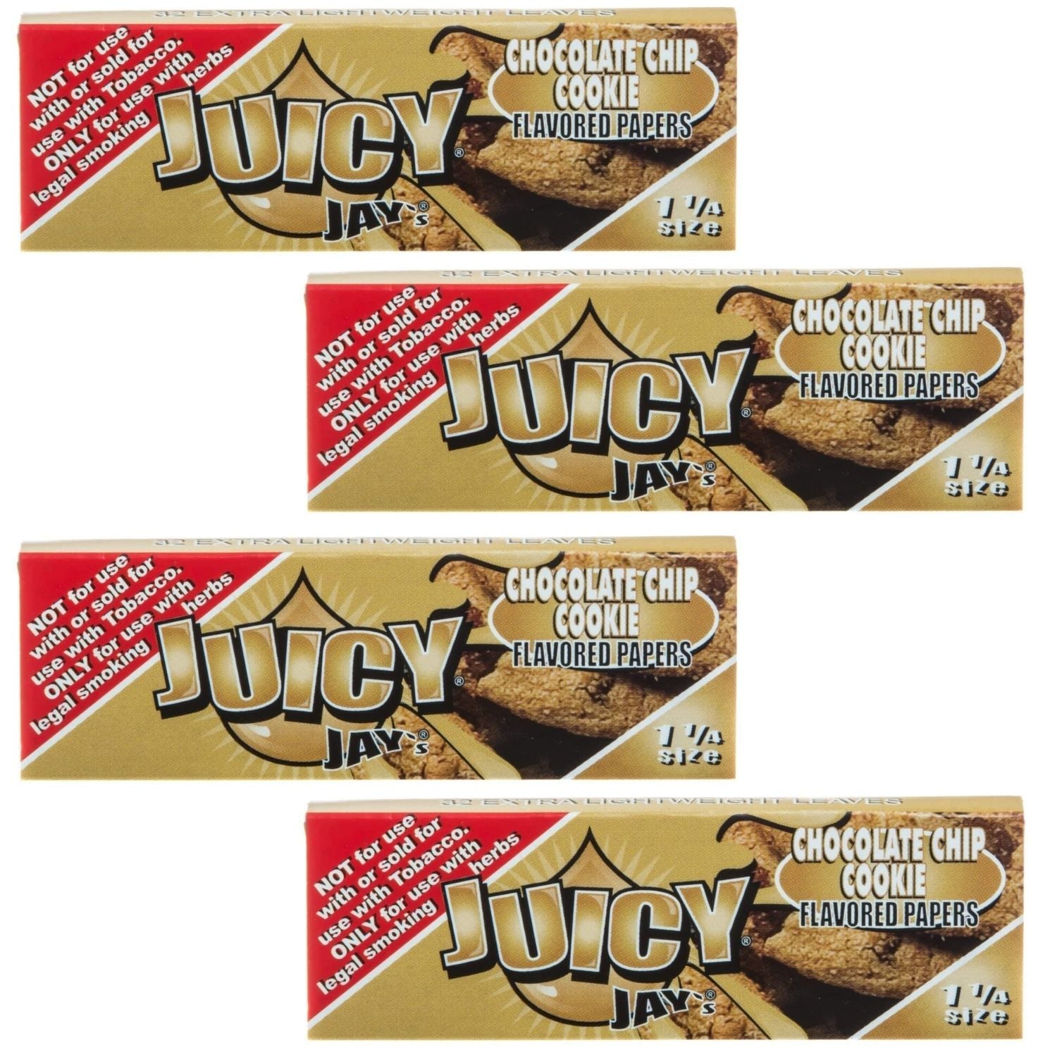 Juicy Jay Rolling Papers - Chocolate Chip Flavor - 1 1/4 Size