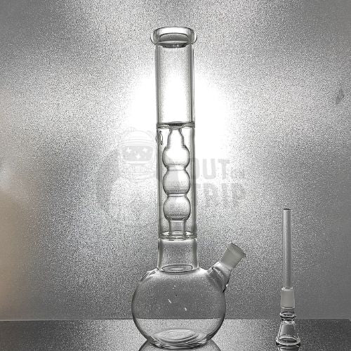 12 INCH GLASS BONG BULB WITH ICE-FREEZE