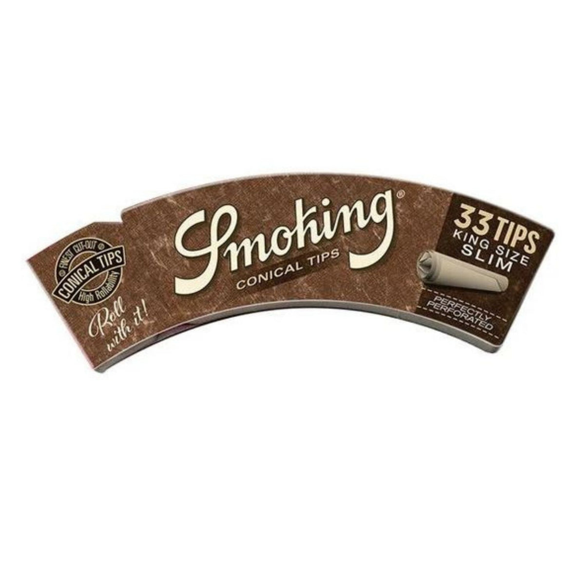 SMOKING Brown Conical Filter Tips - 33 Tips