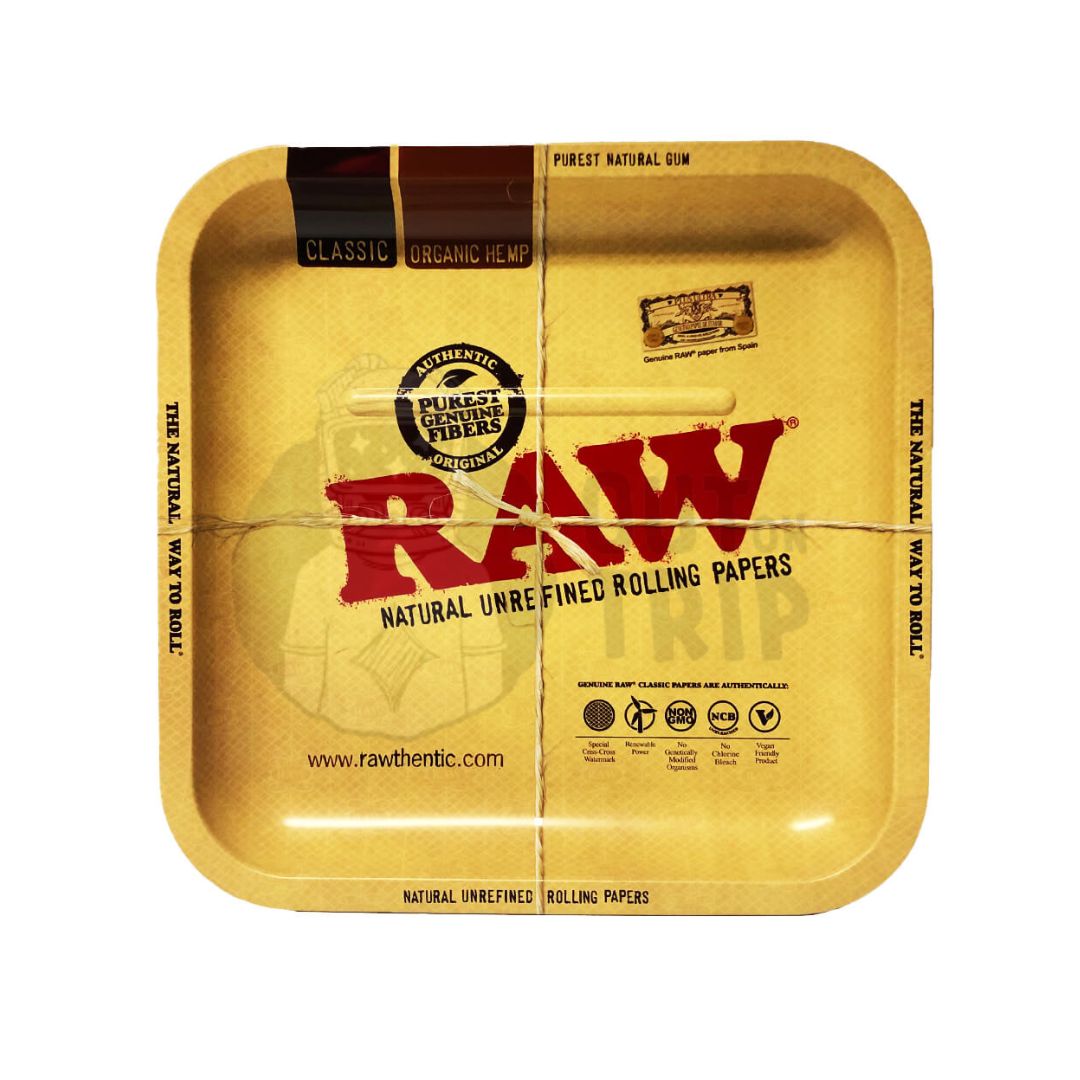 RAW Metal SQUARE Rolling Tray - Small