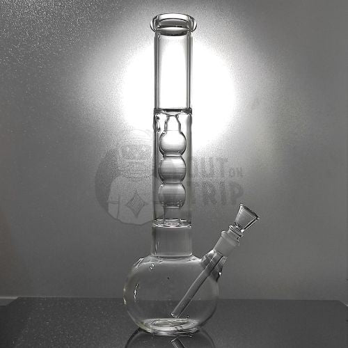 12 INCH GLASS BONG BULB WITH ICE-FREEZE