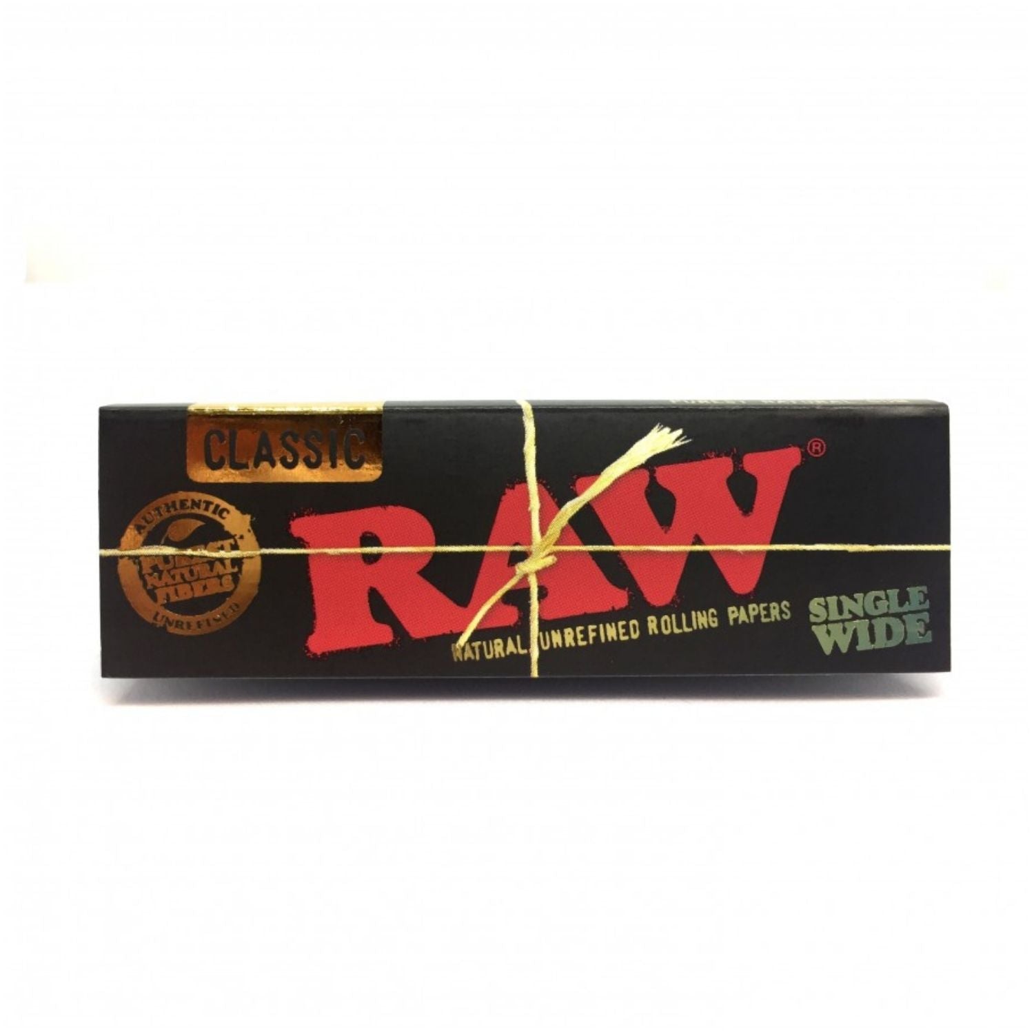 RAW Black Rolling Paper Single Wide - 50 Leaves