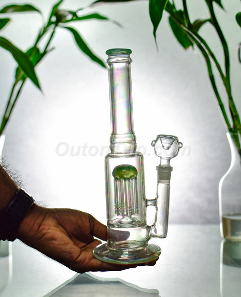 10 Inch Can  Assorted Colors Bong with Tree Percolator (Discontinued)