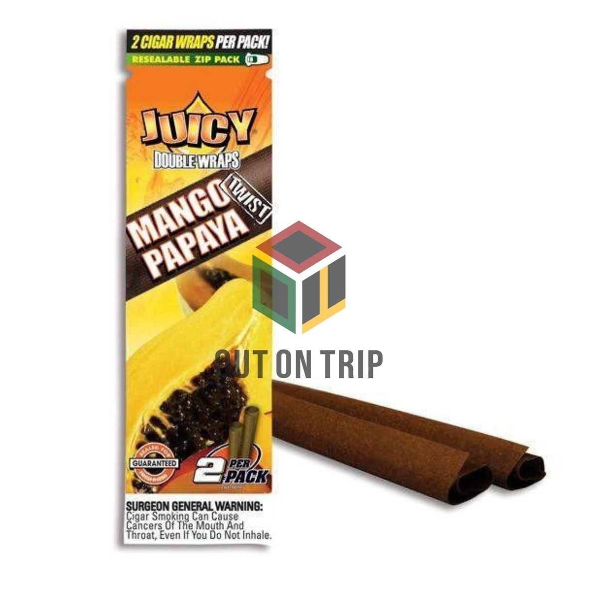 Juicy Double Wraps Blunt - Mango Papaya Flavour
