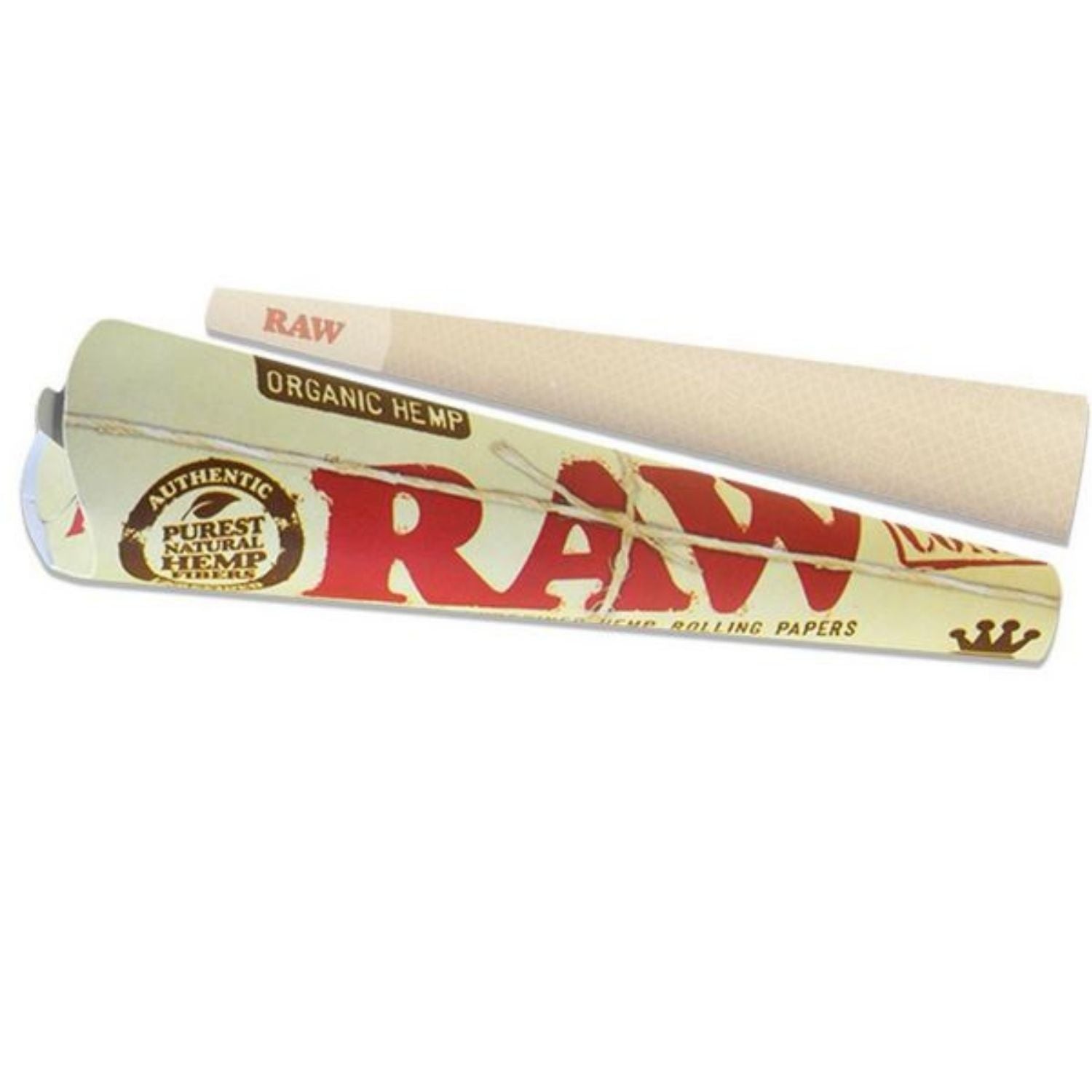 RAW Organic Prerolled Cones King Size - 3 Cones