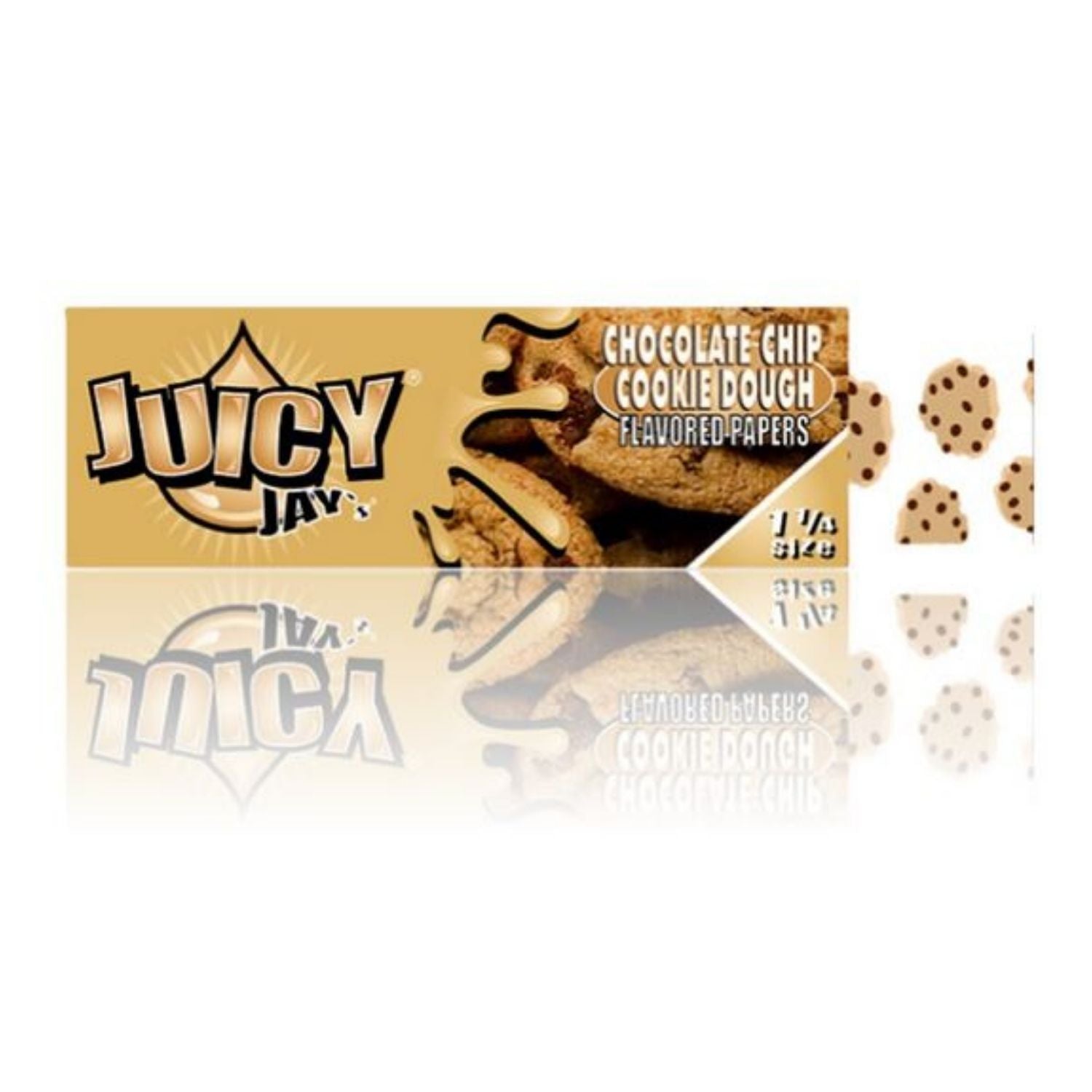 Juicy Jay Rolling Papers - Chocolate Chip Flavor - 1 1/4 Size