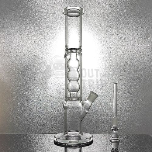 12 INCH STRAIGHT TUBE GLASS BONG WITH ICE-FREEZE