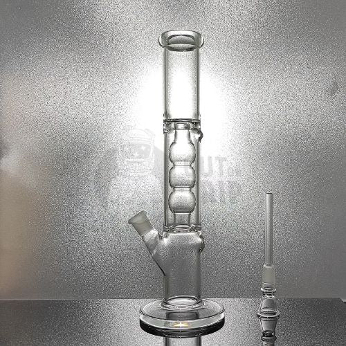 12 INCH STRAIGHT TUBE GLASS BONG WITH ICE-FREEZE