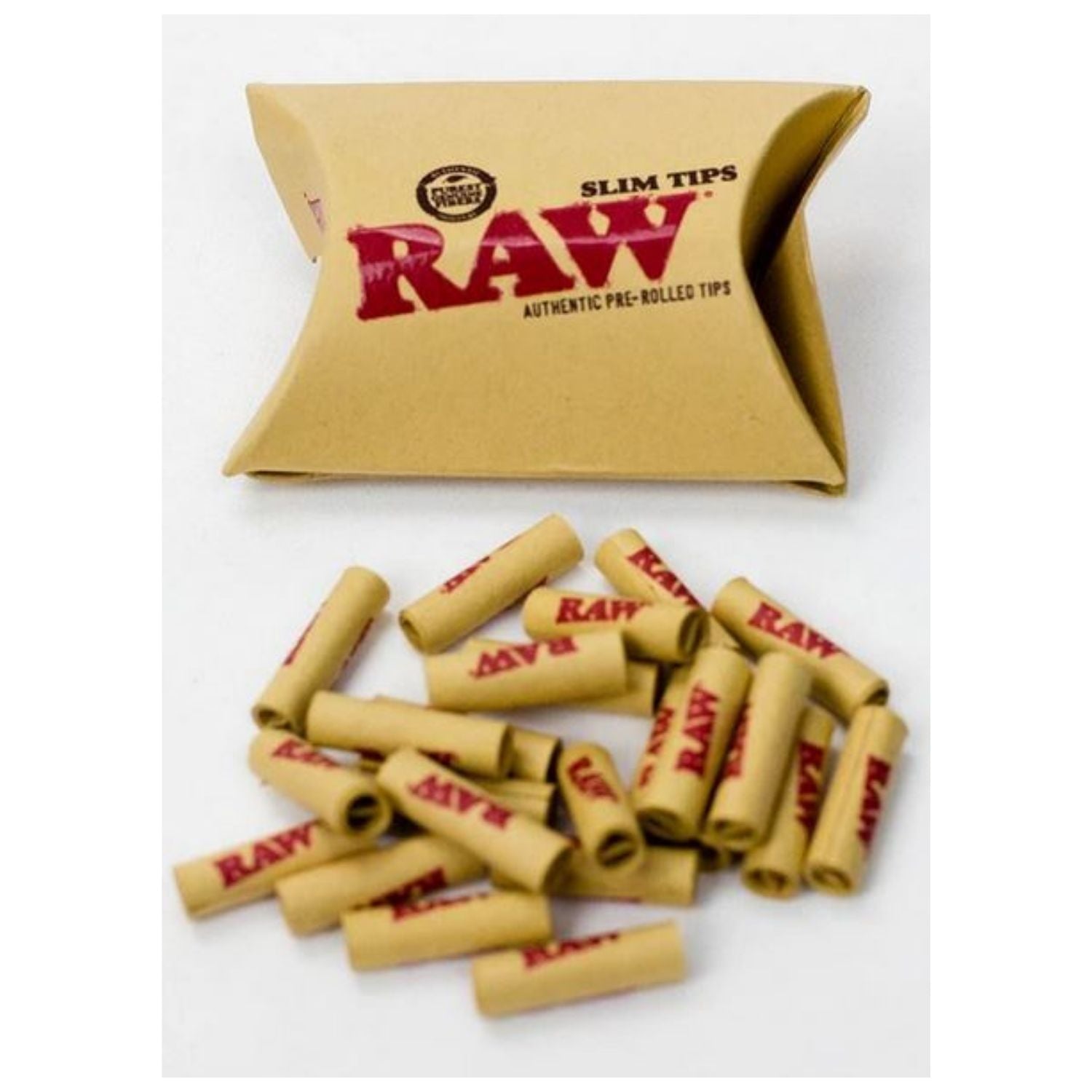 RAW Prerolled Slim Filter Tips - 21 Tips