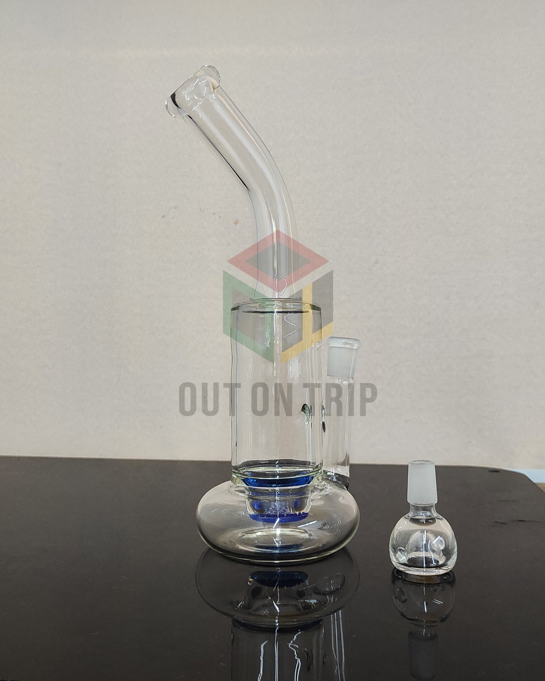 10 Inch Can  Assorted Colors Bong with Honeycomb Percolator